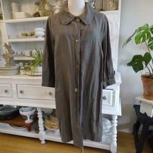 100% Linen Overcoat / Duster